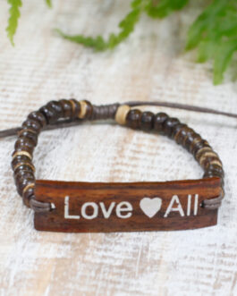 Brățări din Cocos cu Slogan – LoveAll