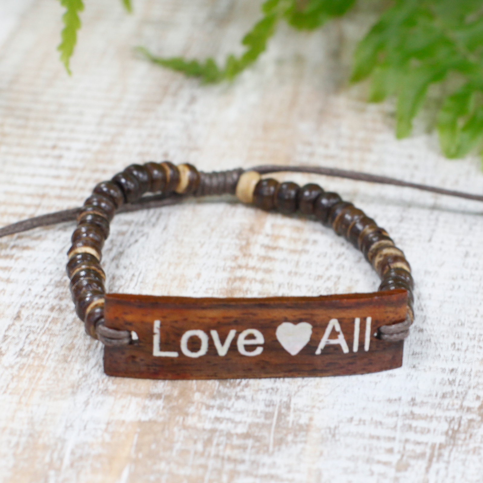 Brățări din Cocos cu Slogan - LoveAll 4 Brățări din Cocos cu Slogan - LoveAll - imagine 2