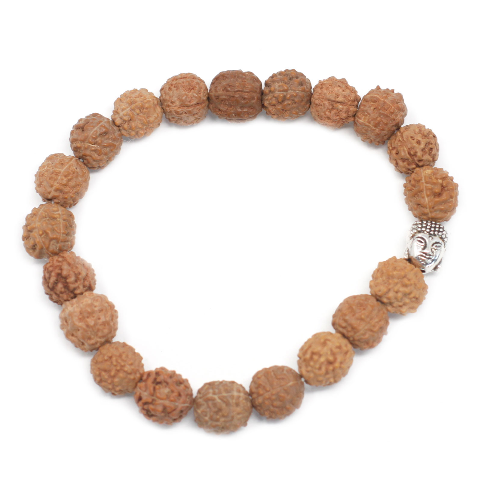 Brățară Rudraksha Buddha Bangle Mala - Natural