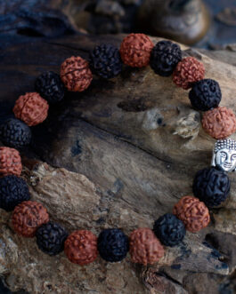 Brățară Rudraksha Buddha Bangle Mala – Mix