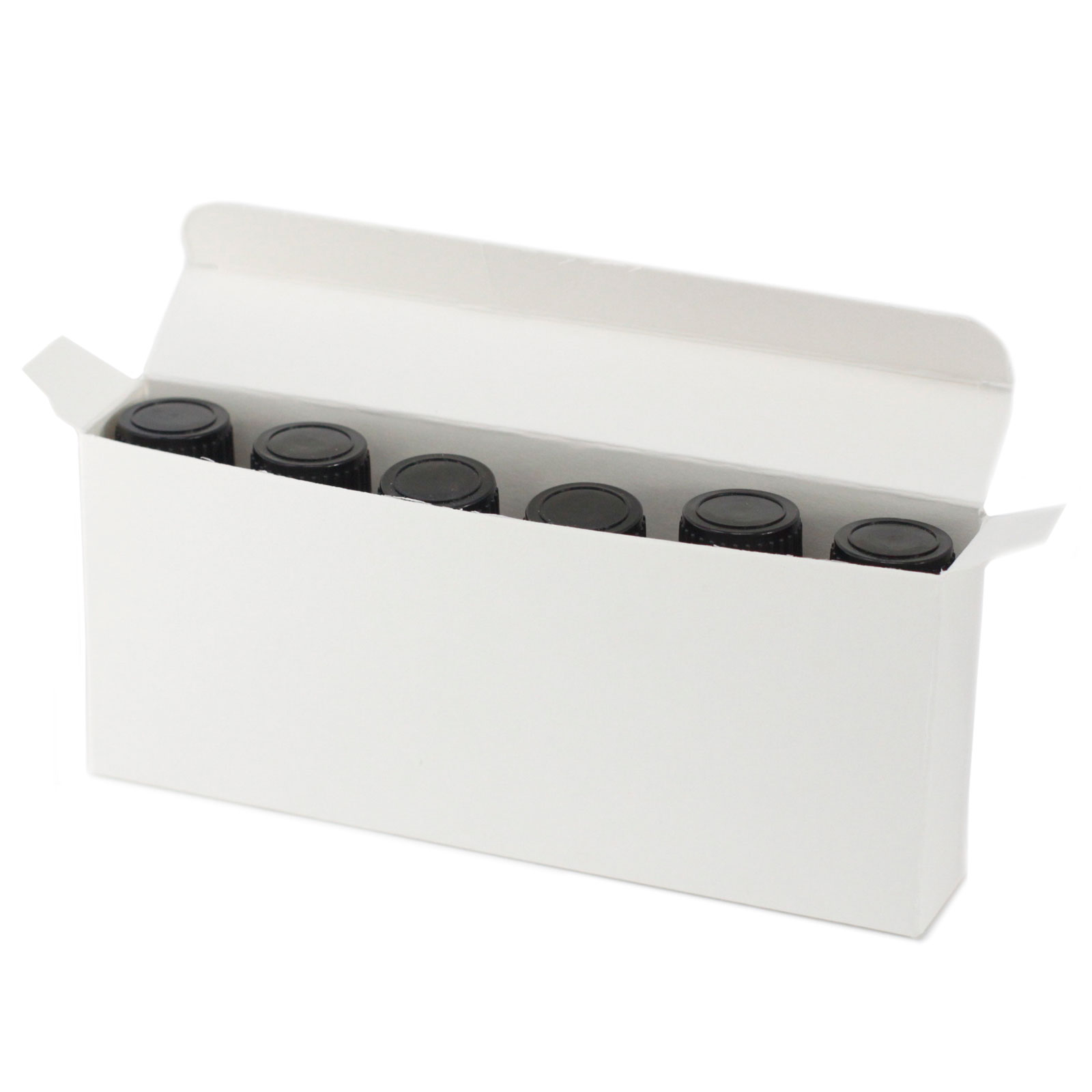 Cutie pentru 6 sticle de ulei esențial de 10 ml - alb 4 Cutie pentru 6 sticle de ulei esențial de 10 ml - alb - imagine 2