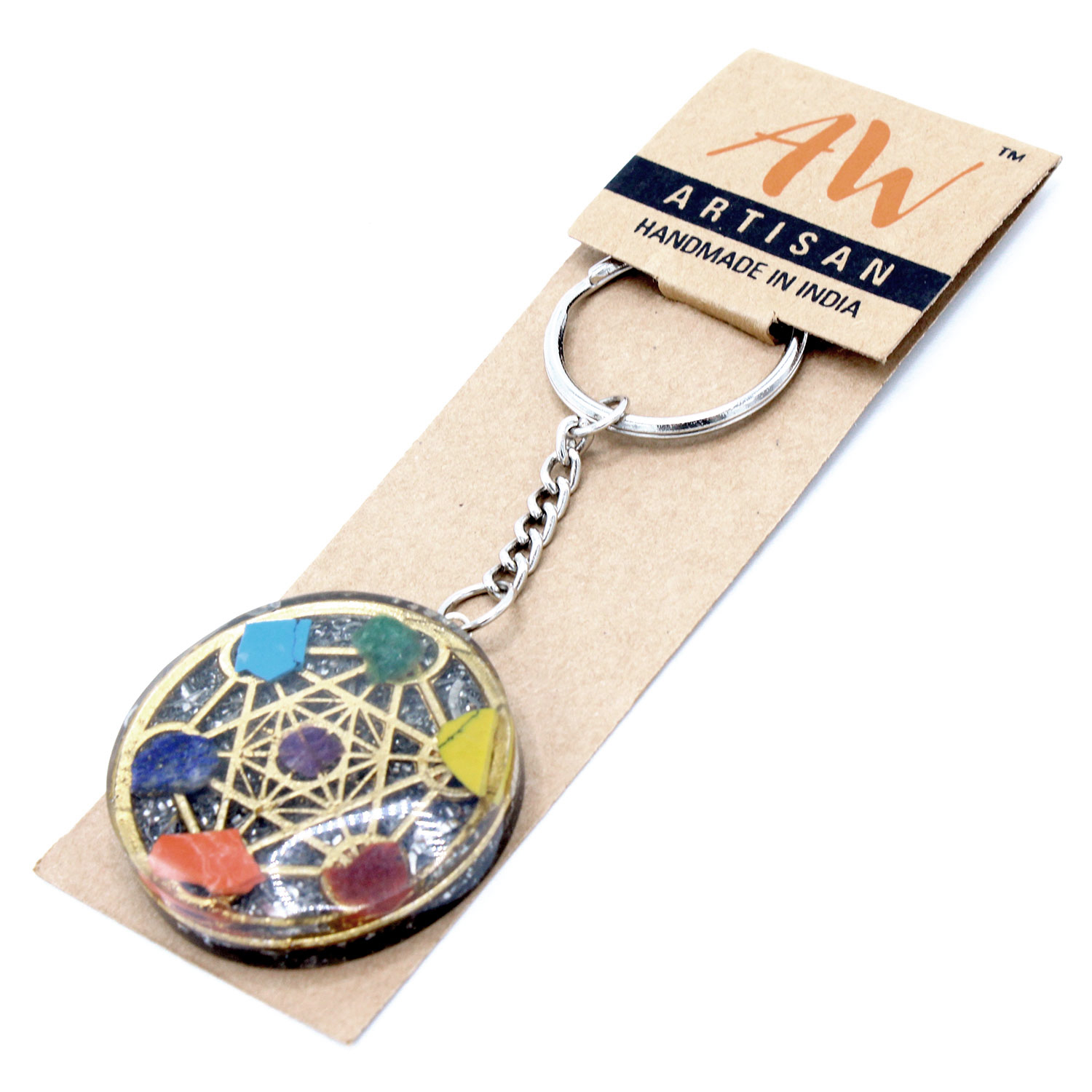 Breloc Putere Orgonite - Chakra runda a șaptea