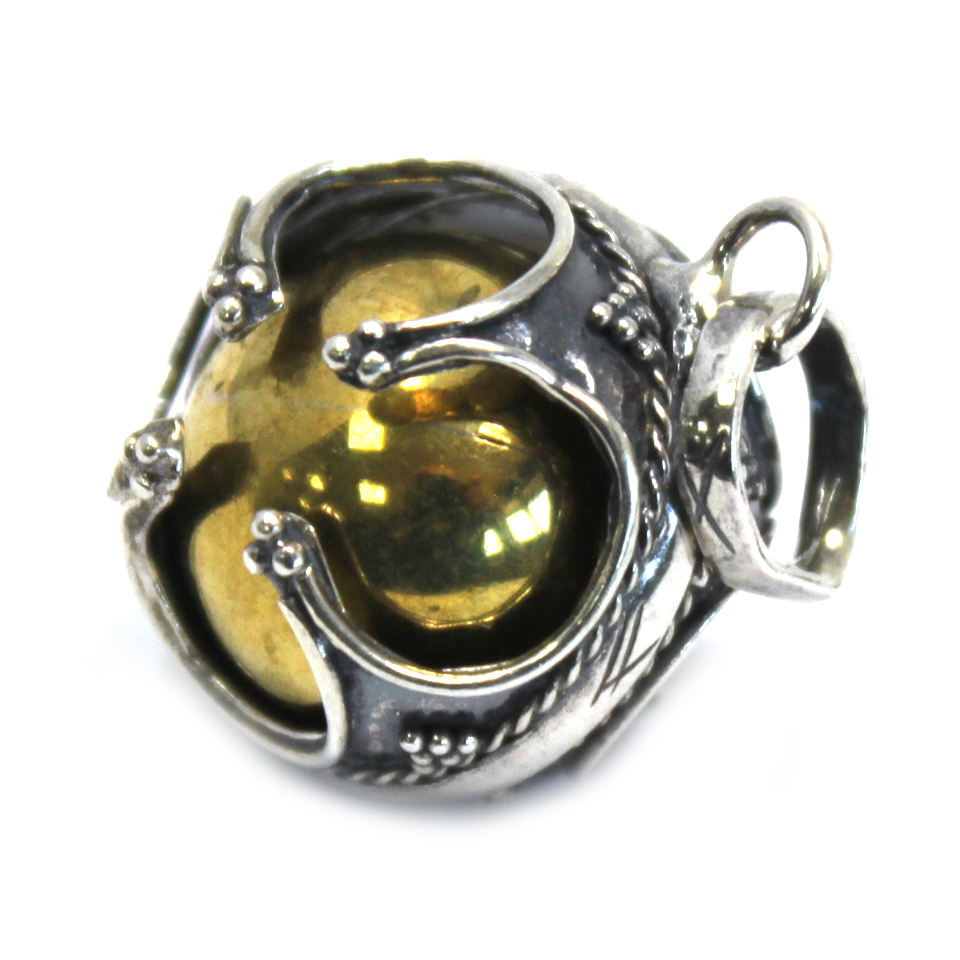 Clopoțel de Înger de Argint - Prosperitate - 16mm 4 Clopoțel de Înger de Argint - Prosperitate - 16mm - imagine 2