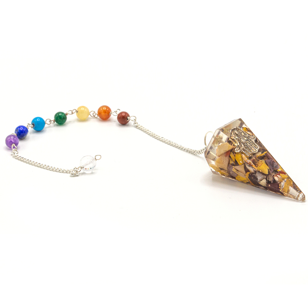 Pendul Chakra Puterii Orgonit - Hamsa