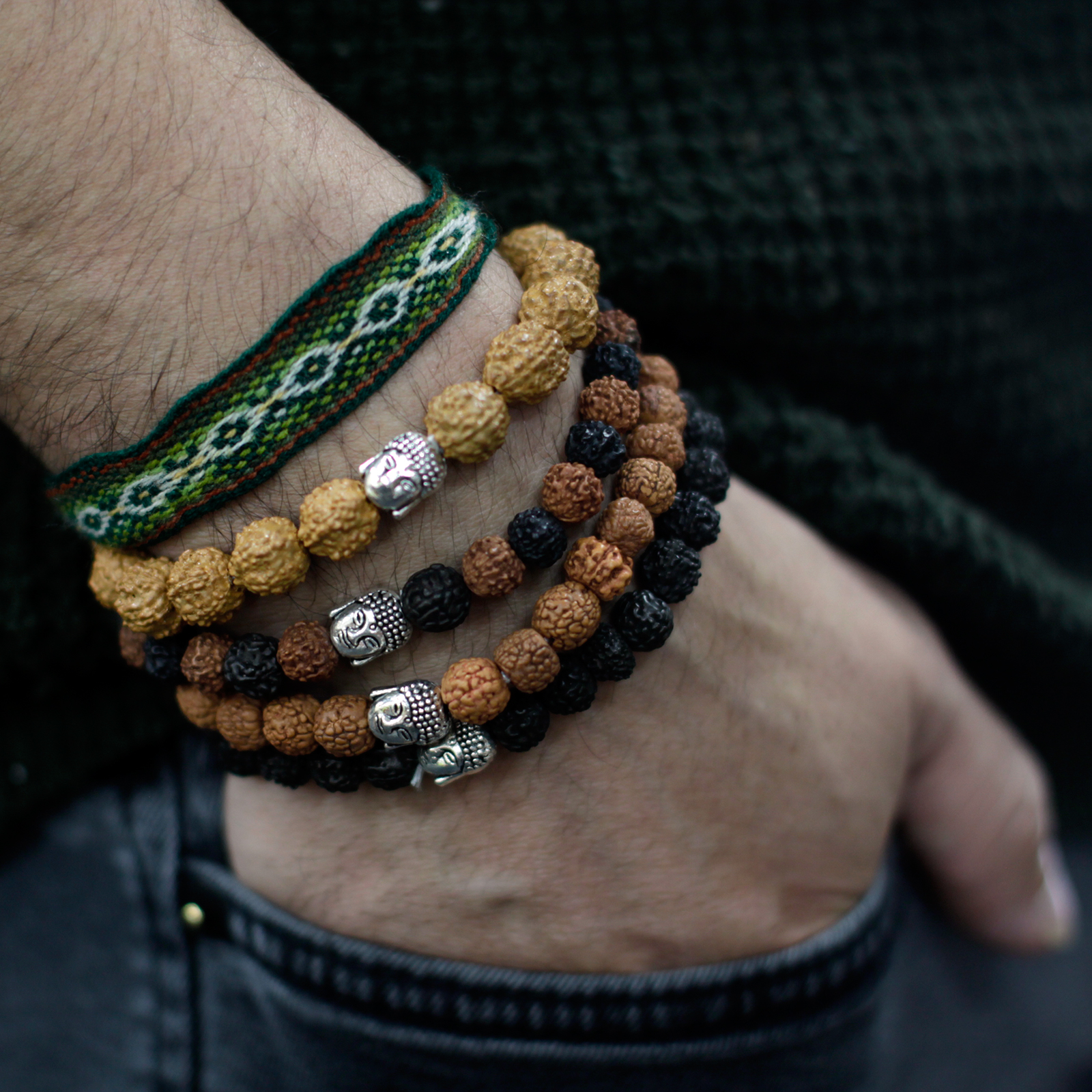 Brățări Asortate Rudraksha Buddah 4 Brățări Asortate Rudraksha Buddah - imagine 2
