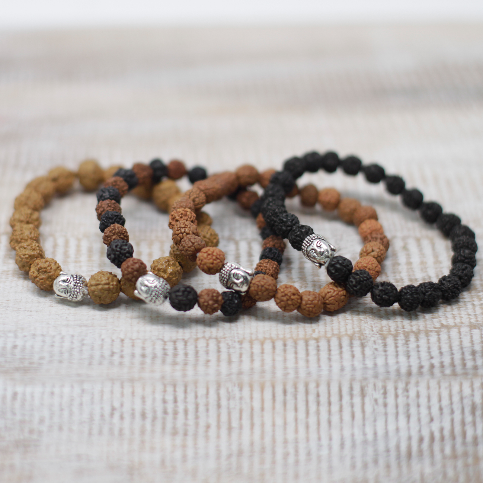 Brățări Asortate Rudraksha Buddah 5 Brățări Asortate Rudraksha Buddah - imagine 3