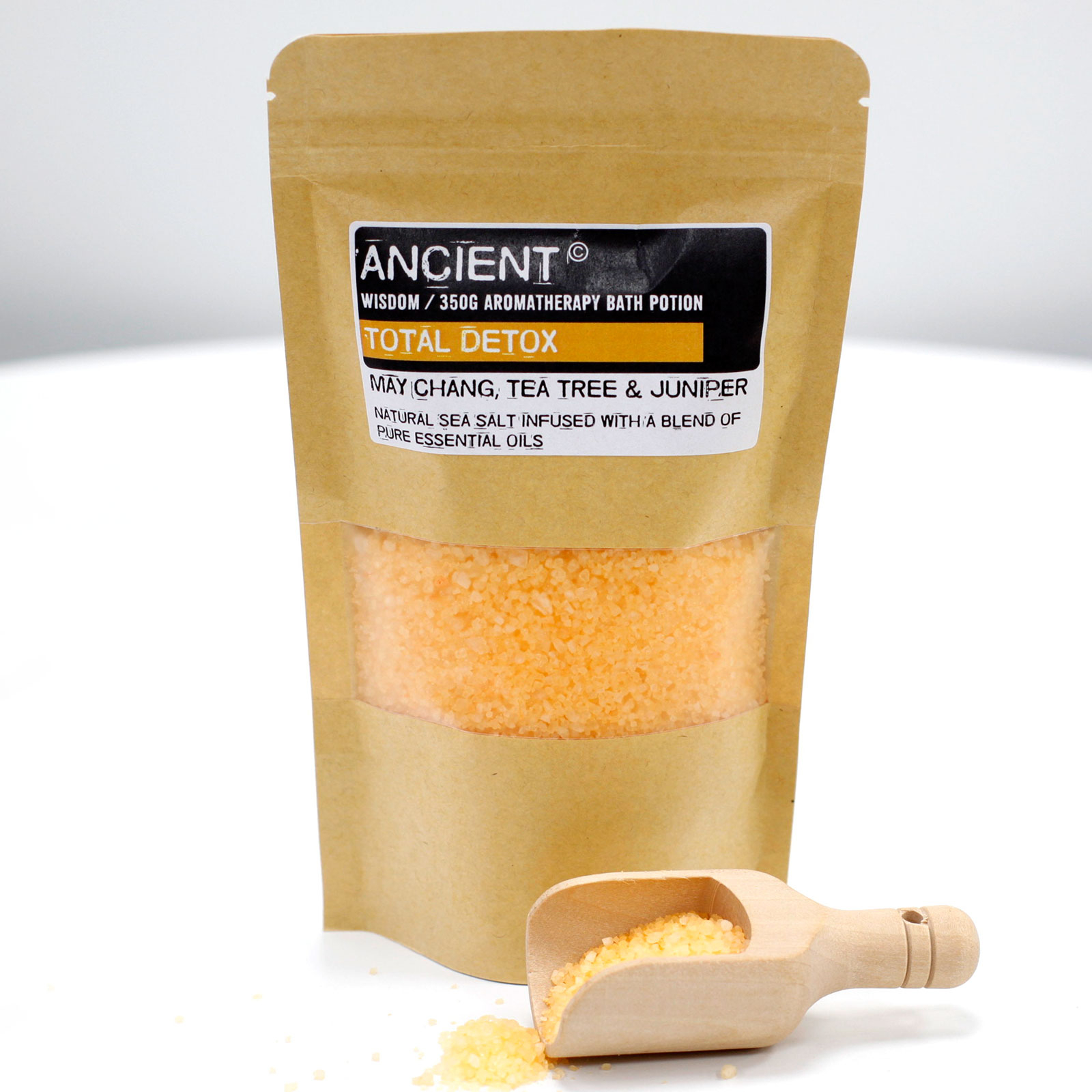 Poțiune de baie pentru aromaterapie în pungă Kraft 350g - Detoxifiere totală 4 Poțiune de baie pentru aromaterapie în pungă Kraft 350g - Detoxifiere totală - imagine 2