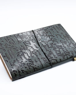 Jurnal din piele lucrat manual – Lucruri importante de făcut – Gri (80 pagini)