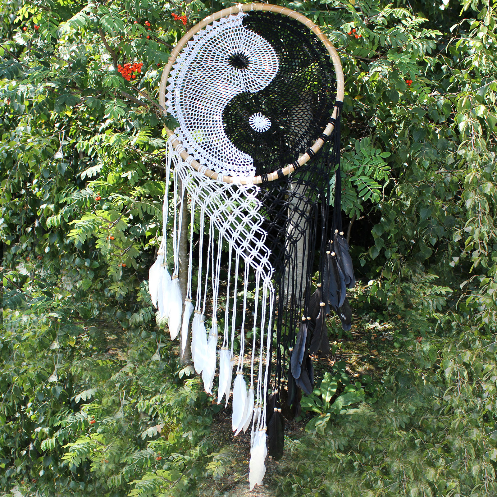 Prinzător de Vise Bali - Extra Mare Yin Yang 50cm 1 Prinzător de Vise Bali - Extra Mare Yin Yang 50cm