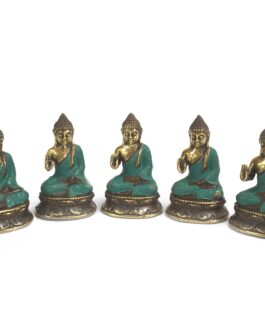 Mini Buddha Așezați – Mâna Sus