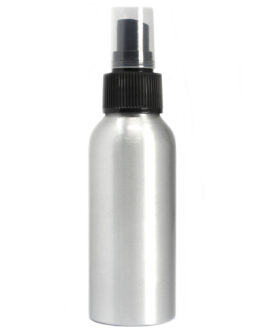 Sticlă de aluminiu de 100 ml cu pulverizator negru