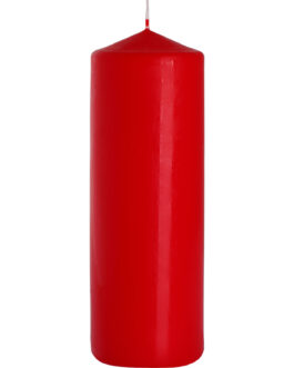 Lumanare cu un singur pilon 80x250mm – Rosie
