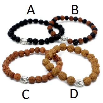Brățări Asortate Rudraksha Buddah 6 Brățări Asortate Rudraksha Buddah - imagine 4