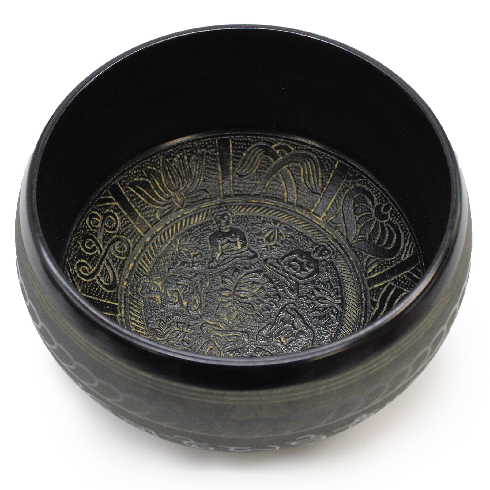 Vas Cântător din Aluminiu cu Extra Sunet - Cinci Buddha 4 Vas Cântător din Aluminiu cu Extra Sunet - Cinci Buddha - imagine 2
