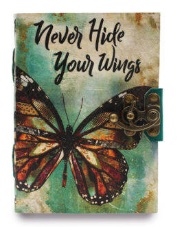 Agendă De Piele Never Hide Your Wings Margini Zimțate
