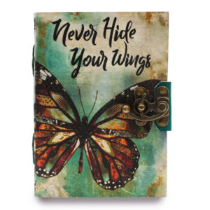 Agendă De Piele Never Hide Your Wings Margini Zimțate 25 Agendă De Piele Never Hide Your Wings Margini Zimțate