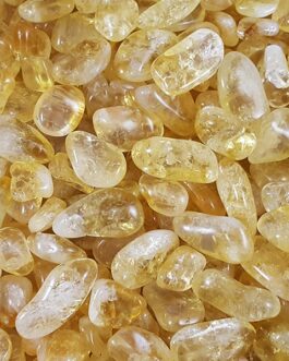 Cuarț Citrin Clasa A – Pietre Netede – 24 bucăți –  mystone – cristale naturale