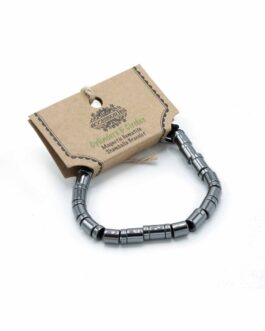 Brățară Shamballa din Hematit Magnetic – Cilindri și Inele