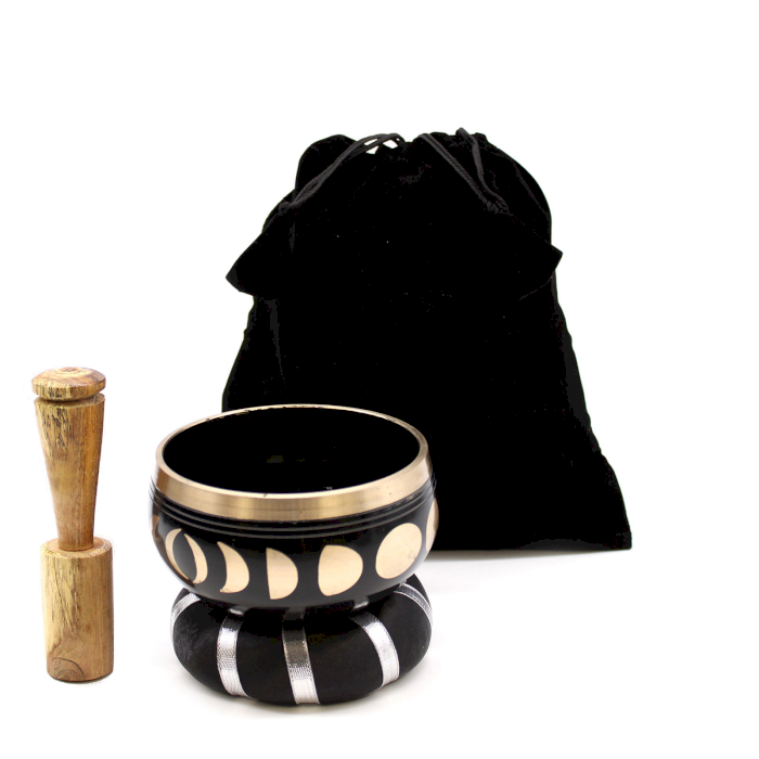 Set de Vase Cântătoare Faza Lunii - Negru 10.7cm 4 Set de Vase Cântătoare Faza Lunii - Negru 10.7cm - imagine 2