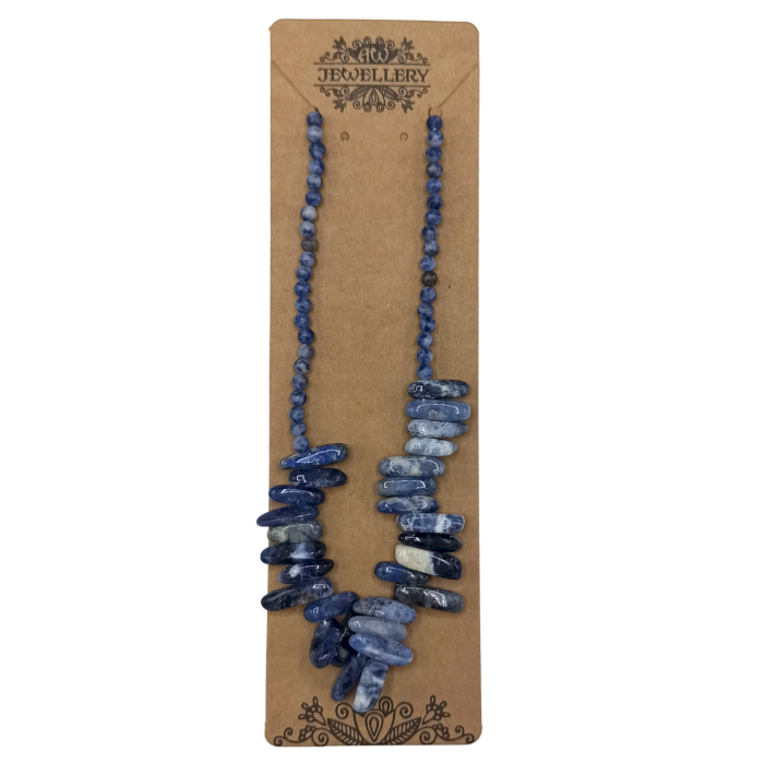 Colier cu pietre lungi - Sodalite 3 Colier cu pietre lungi - Sodalite
