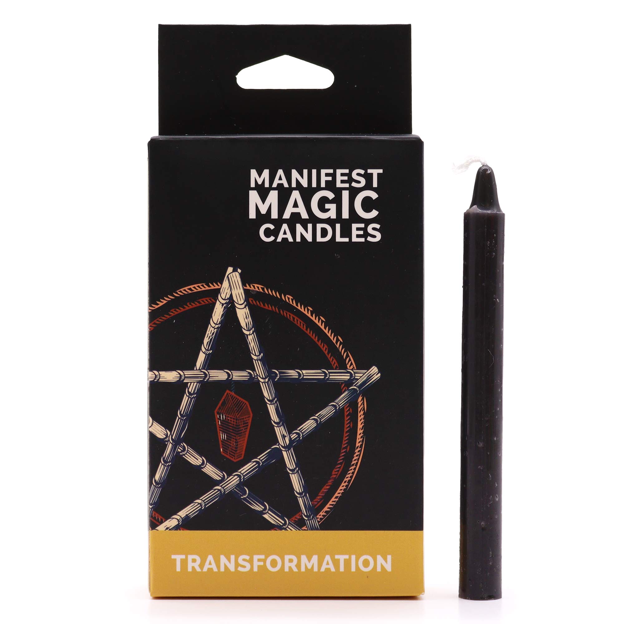 Lumânări magice Manifest (pachet de 12) - Negru - Transformare 4 Lumânări magice Manifest (pachet de 12) - Negru - Transformare - imagine 2