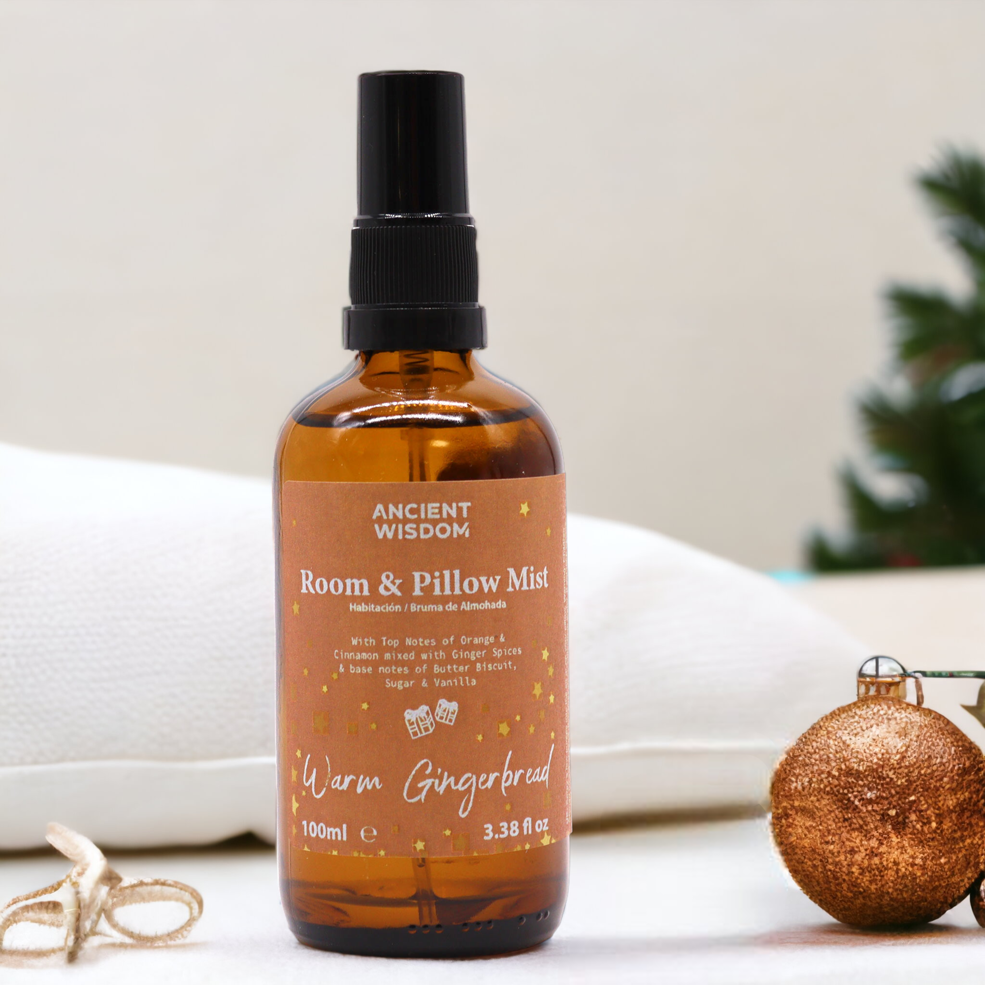 Spray pentru Cameră și Pernă - Turtă Dulce Caldă 100ml 4 Spray pentru Cameră și Pernă - Turtă Dulce Caldă 100ml - imagine 2