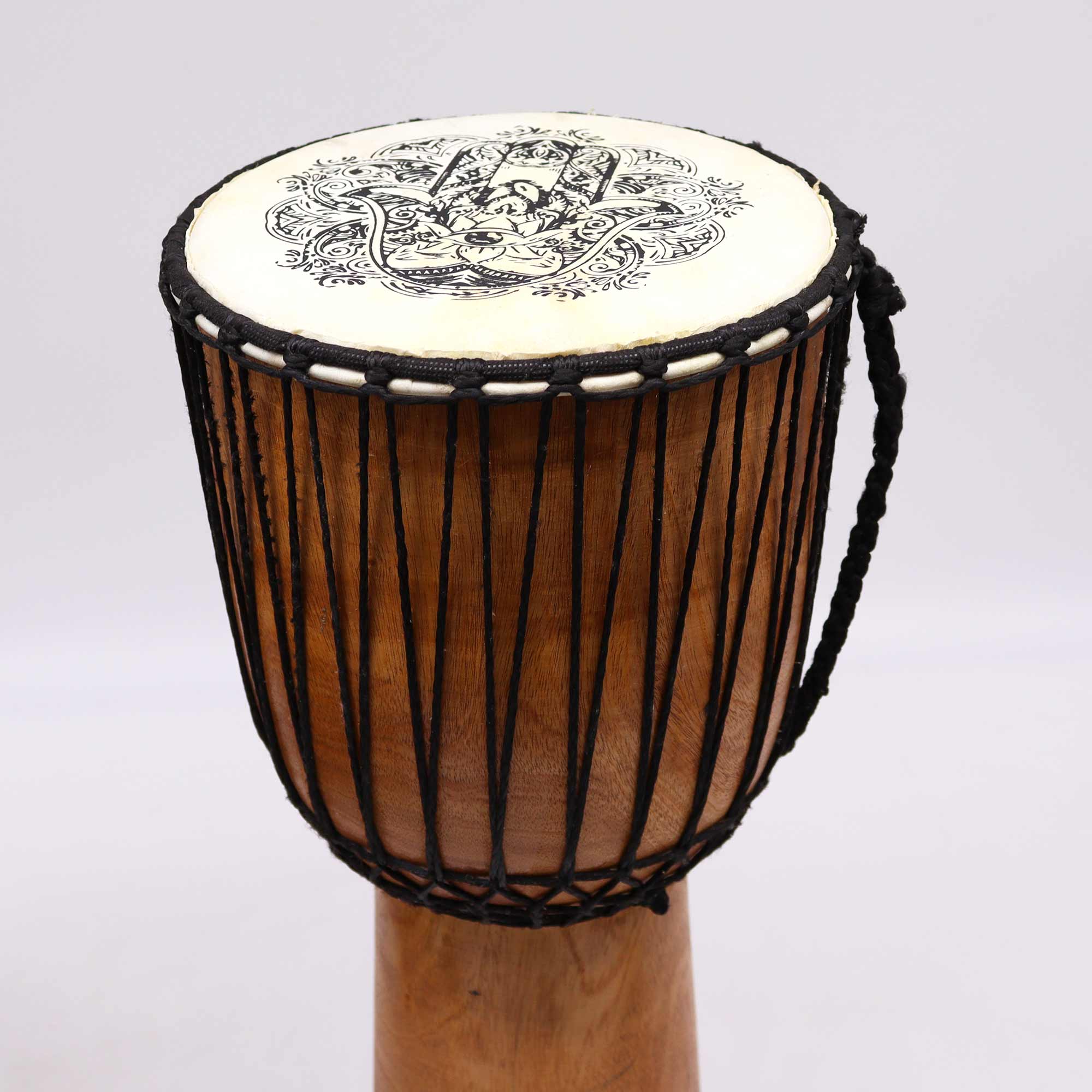 Tobă Djembe cu vârf lat realizat manual - 50 cm 5 Tobă Djembe cu vârf lat realizat manual - 50 cm - imagine 3
