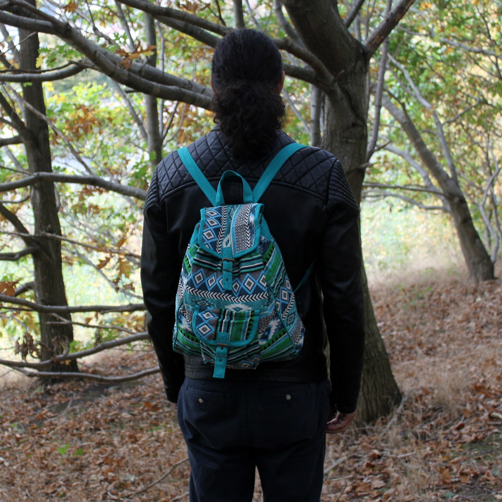 Rucsac Etno - Verde 3 Rucsac Etno - Verde - imagine 2