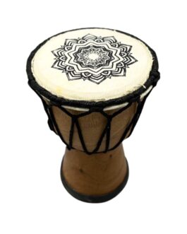 Tobă Djembe cu vârf lat realizat manual – 15 cm