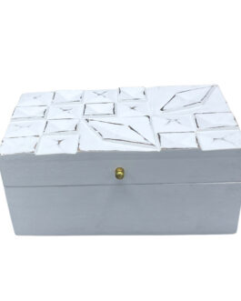 Vintage Deco – Cutie Multifuncțională – 22x12x10cm – Diamante Albe