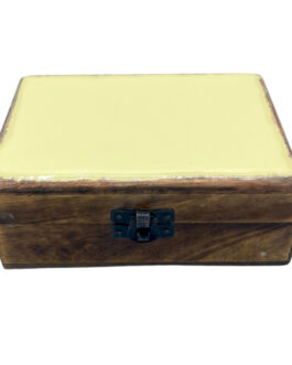 Cutie din Lemn Ceramic Smaltat Mediu – 15x10x6cm – Beton