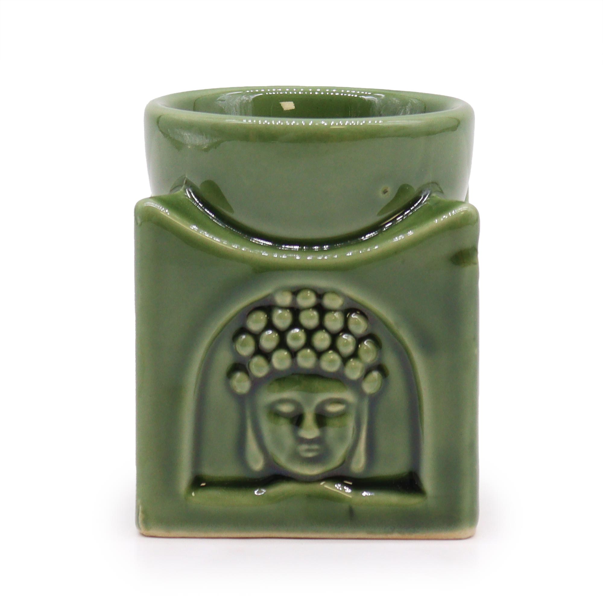 Aroma Lampă Pătrată Buddha - Jad Închis 2 Aroma Lampă Pătrată Buddha - Jad Închis