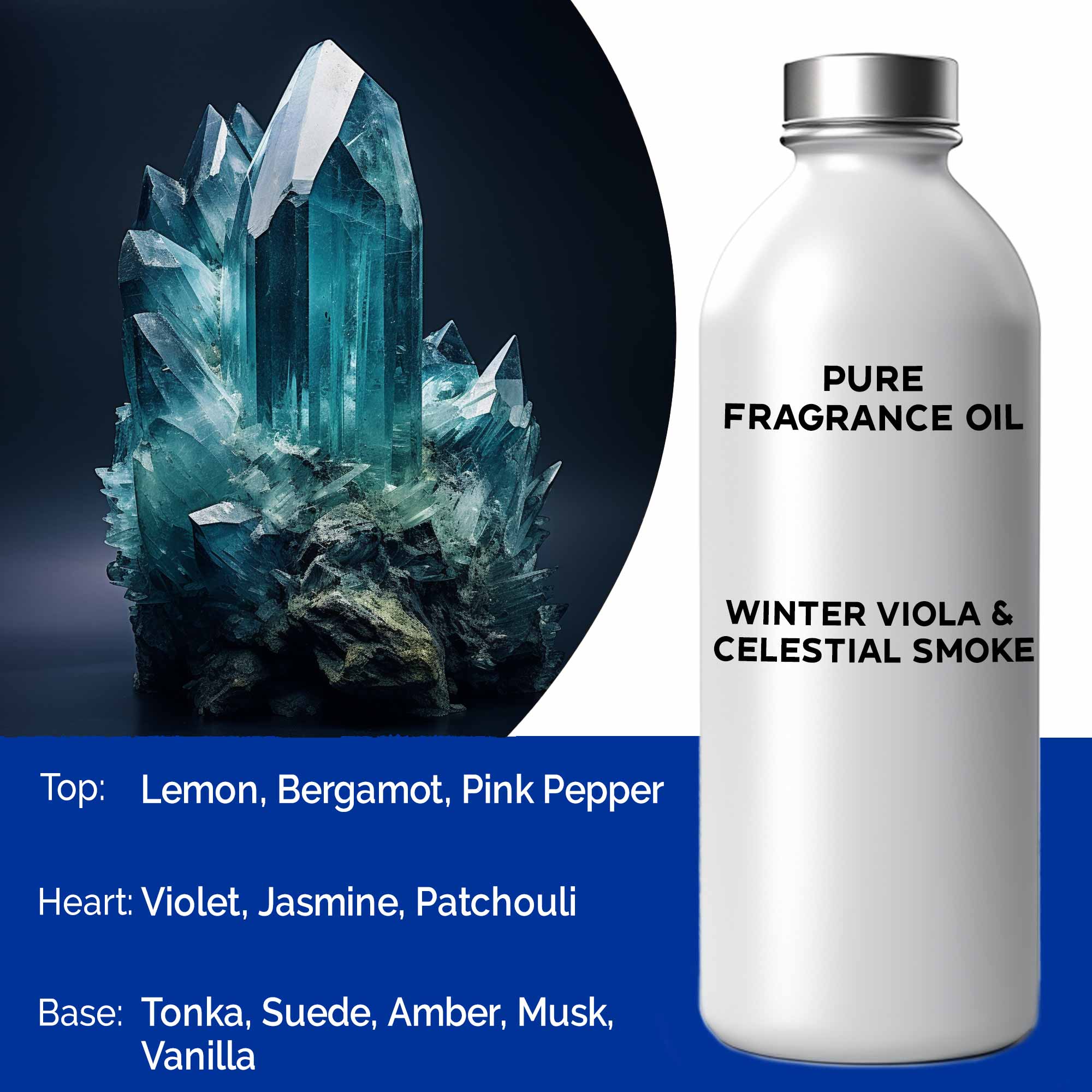 Ulei Parfumat Pur 500ml - Viola de Iarnă și Fum Celest 2 Ulei Parfumat Pur 500ml - Viola de Iarnă și Fum Celest
