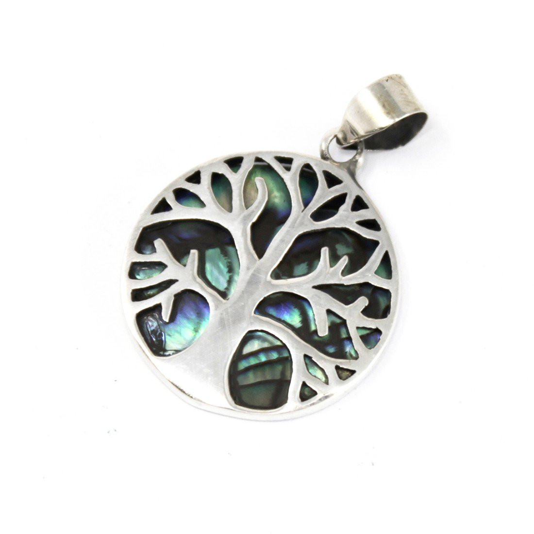 Pandantiv Arborele Vieții din argint 22 mm - Abalone 3 Pandantiv Arborele Vieții din argint 22 mm - Abalone