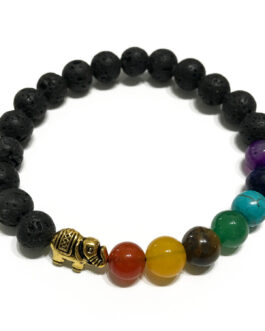 Brățară din piatră de lavă – Chakra elefantului