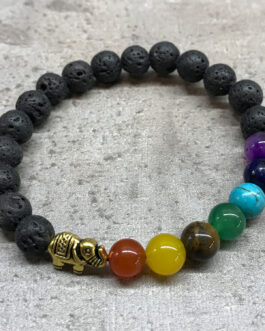 Brățară din piatră de lavă – Chakra elefantului