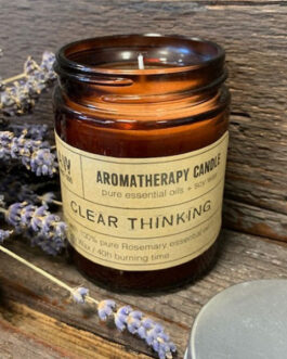 Lumânare din Soia de Aromaterapie 200g – Gândire Clară