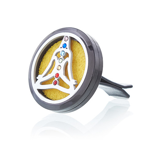 Kit Difuzor Auto - Coton Yoga Chakra - 30mm 1 Kit Difuzor Auto - Coton Yoga Chakra - 30mm