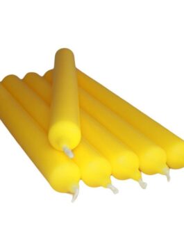 5x Lumânări de cină galbene citrice vrac (100)
