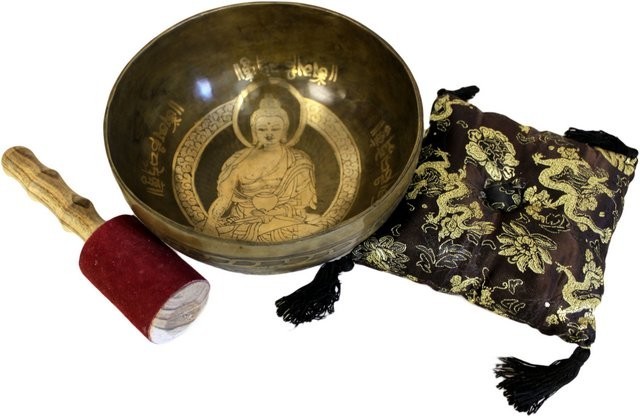 Vas Special Auriu Cântător din Alamă - Buddha 2 Vas Special Auriu Cântător din Alamă - Buddha