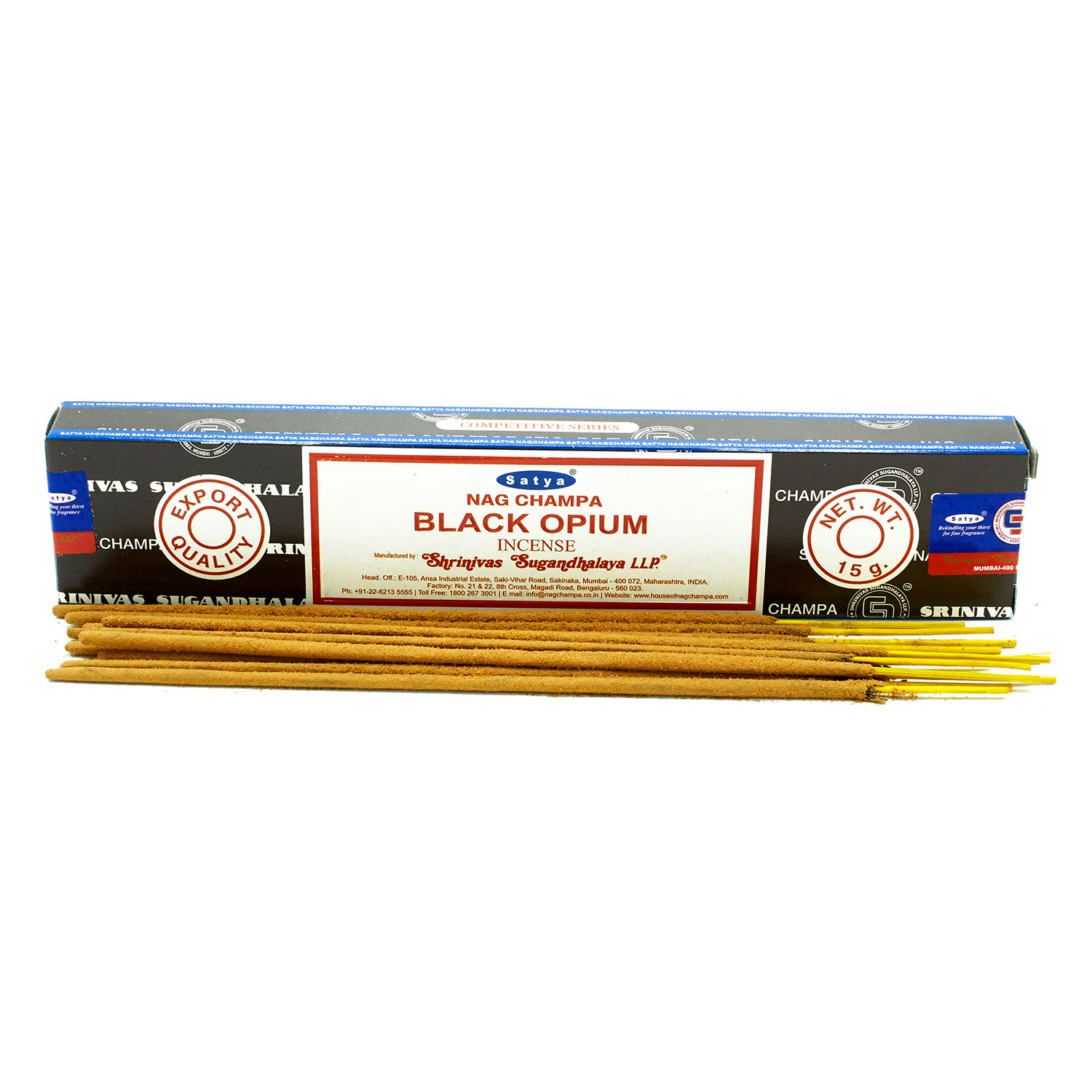 Bețișoare de tămâie Satya 15g - Black Opium 4 Bețișoare de tămâie Satya 15g - Black Opium - imagine 2