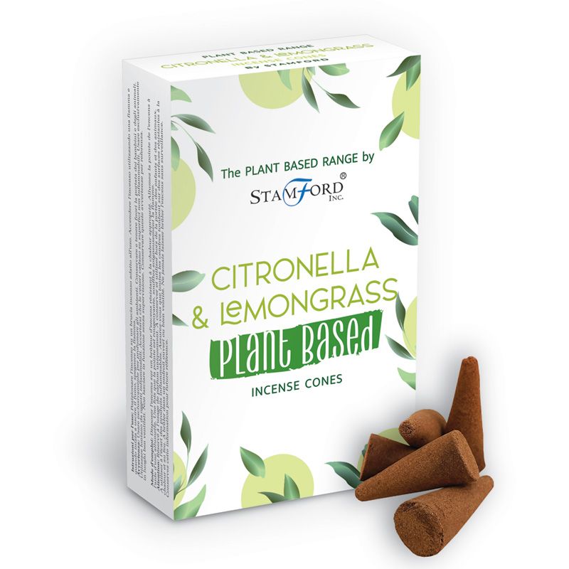 Conuri de tămâie pe bază de plante - Citronella și Lemongrass