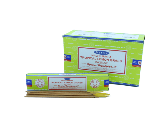 Bețișoare de tămâie Satya 15g - Lemongrass tropicală 5 Bețișoare de tămâie Satya 15g - Lemongrass tropicală - imagine 3