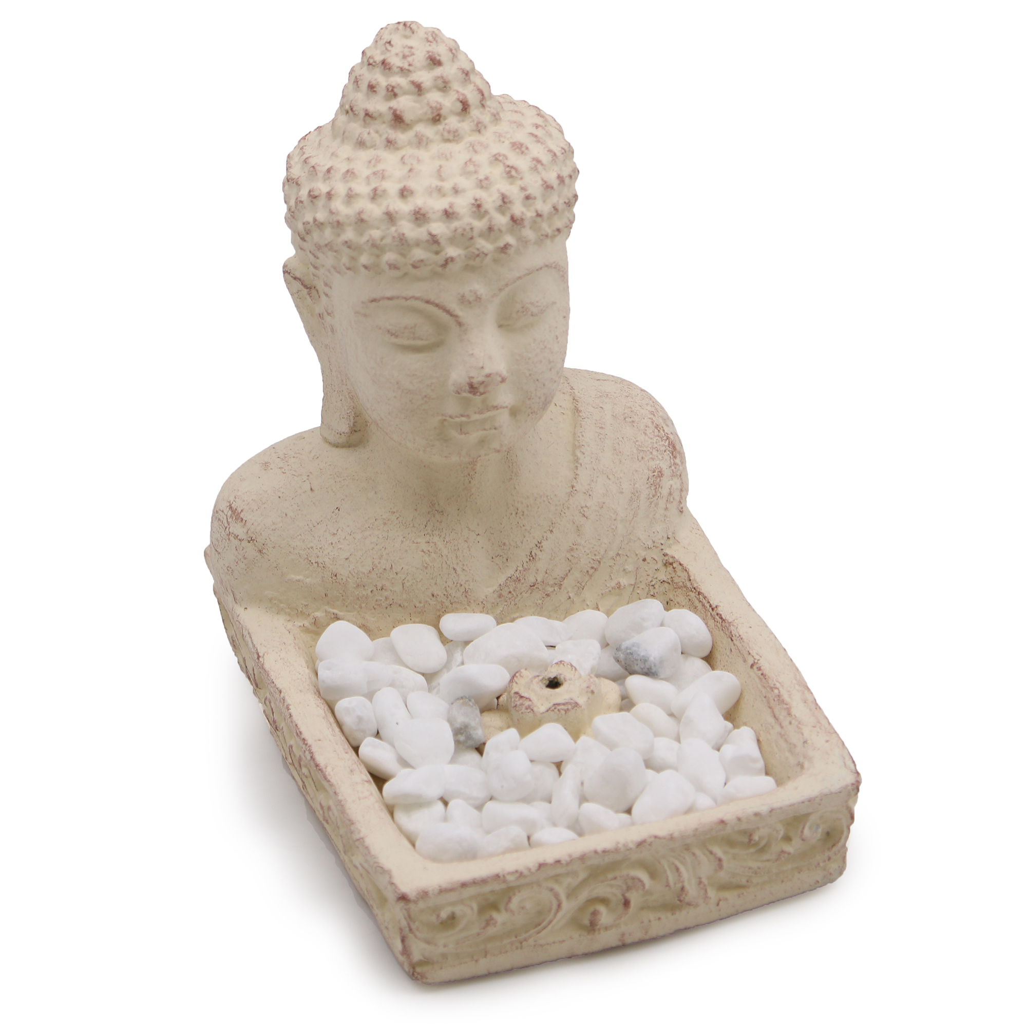 Suport pentru Tămâie Buddha Feng Shui (crem) 4 Suport pentru Tămâie Buddha Feng Shui (crem) - imagine 2