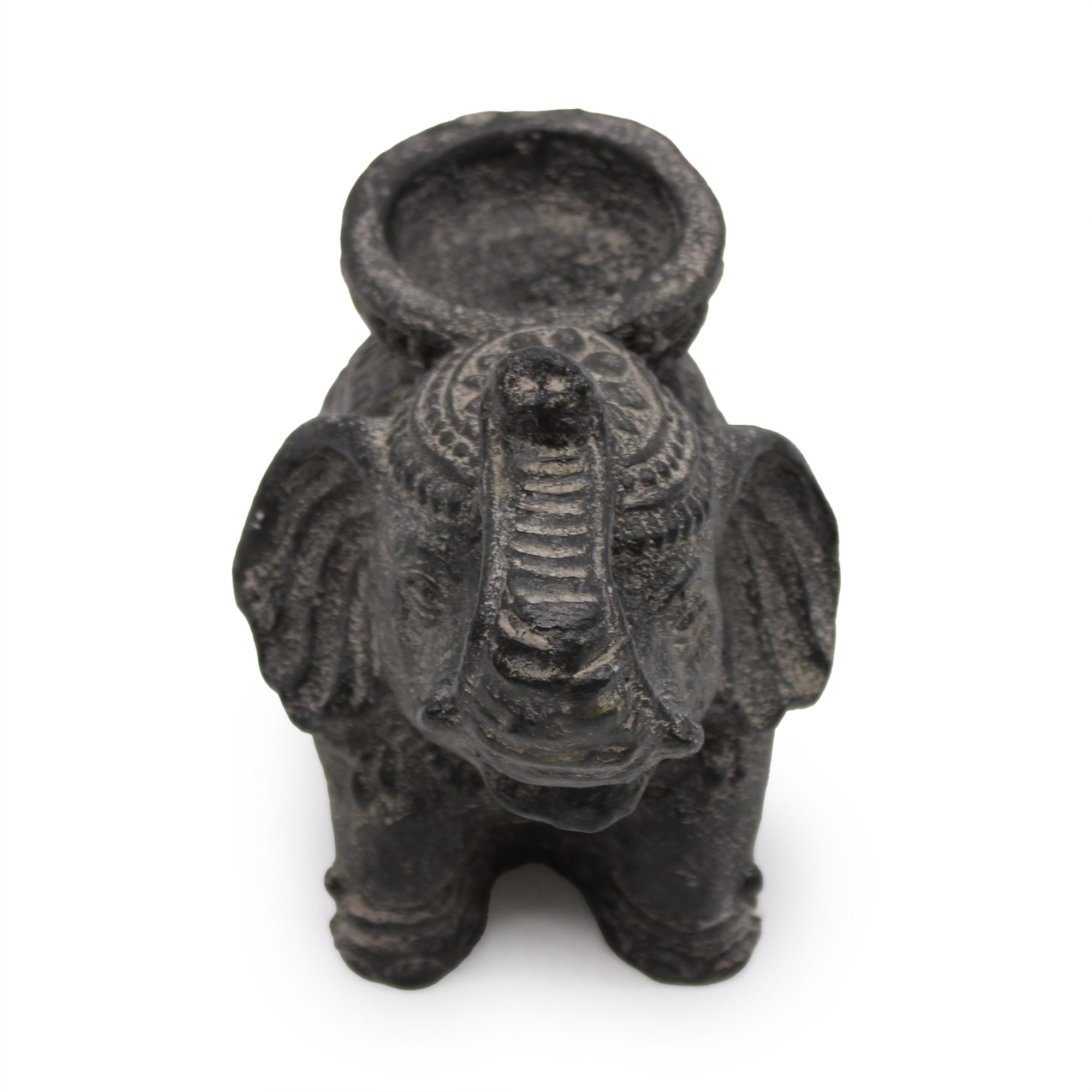 Suport pentru Tămâie și Lumânări Elefant (negru antic) 5 Suport pentru Tămâie și Lumânări Elefant (negru antic) - imagine 3