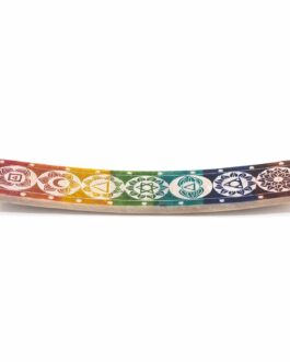 Suport pentru Bețișoare de Tămâie cu Șapte Chakre – 26x5cm