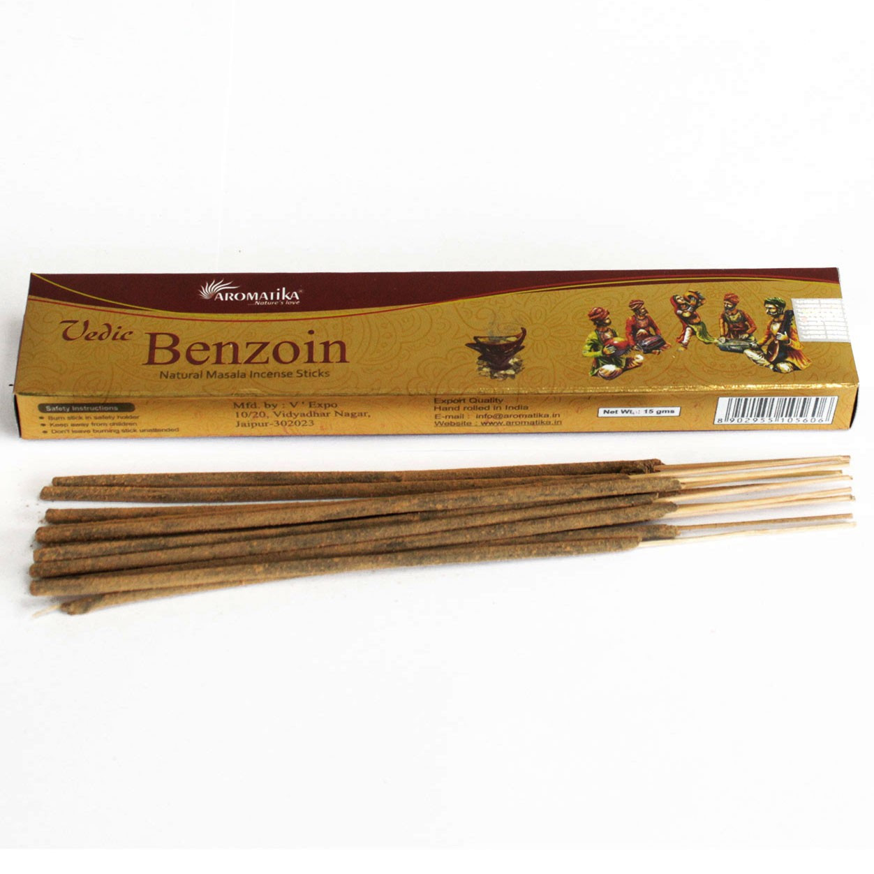 Bețișoare Parfumate Vedic - Benzoină 2 Bețișoare Parfumate Vedic - Benzoină