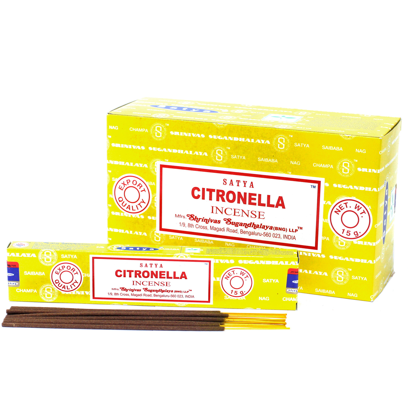 Satya Bețișoare Parfumate 15g - Citronella 4 Satya Bețișoare Parfumate 15g - Citronella - imagine 2