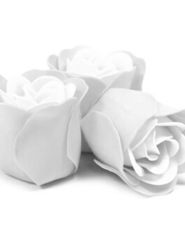 Set de 3 Inimi Floare de Săpun – Albă