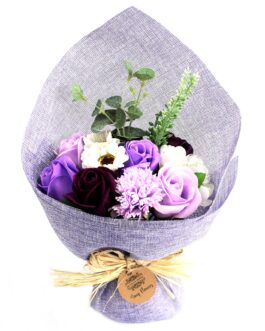 Buchet de flori de săpun în picioare – violet